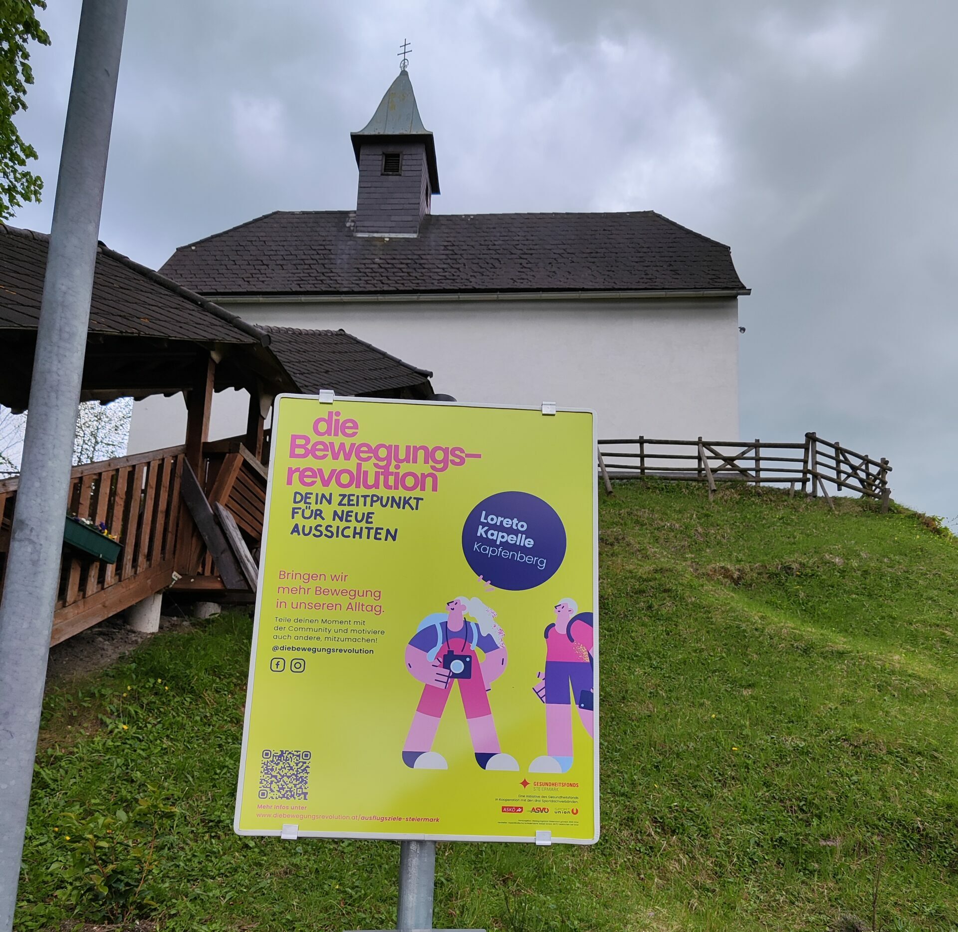 Tour de Steiermark, Bruck-Mürzzuschlag: Burg Oberkapfenberg/ Loreto Kapelle. Foto: ASKÖ/ Maria Perner.